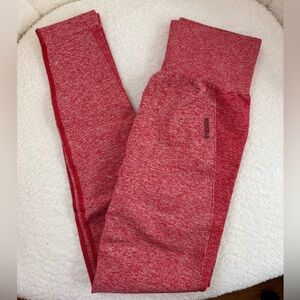 Gymshark Flex Heathered Red Leggings in Size Small